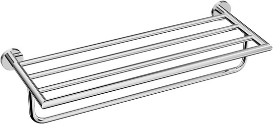 Полка для полотенец 600x222x128мм, (цв.хром),  ZZ Aqueduto PONTO PON0800