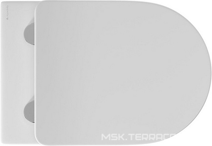 Унитаз подвесной 525х360мм, безободковый, смыв Tornado, сиденье с микролифтом, крепёж в компл., (цв.белый глянец), Ovo Aqueduto Ovo Tornado OVOT2110