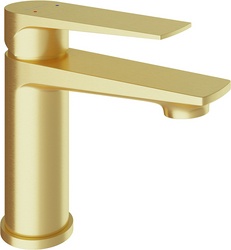 Смеситель для раковины S, без д/к, (цв.шлифованное золото),  ZZ Aqueduto LINHA LIN0150