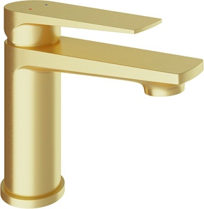 Смеситель для раковины M, без д/к, (цв.шлифованное золото),  ZZ Aqueduto LINHA LIN0250