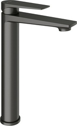 Смеситель для раковины L, Высокий, без д/к, (цв.оружейная сталь),  ZZ Aqueduto LINHA LIN0345