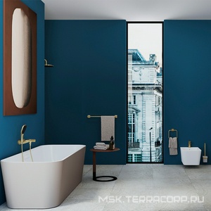 Смеситель для ванны, (цв.шлифованное золото),  ZZ Aqueduto LINHA LIN0650