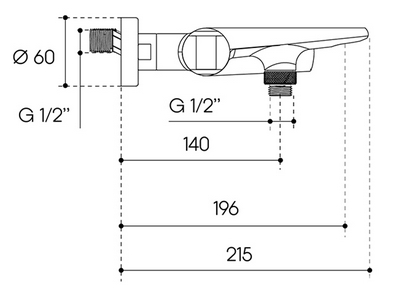 Смеситель для ванны, (цв.шлифованное золото),  ZZ Aqueduto LINHA LIN0650