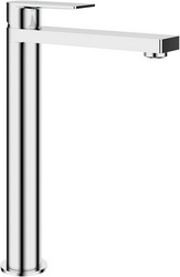 Смеситель для раковины L, Высокий, без д/к, (цв.хром),  ZZ Aqueduto GEOMETRICO GEO0300