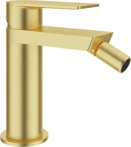 Смеситель для биде, без д/к, (цв.шлифованное золото),  ZZ Aqueduto GEOMETRICO GEO0550