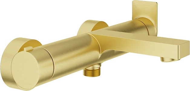 Смеситель для ванны, (цв.шлифованное золото),  ZZ Aqueduto GEOMETRICO GEO0650