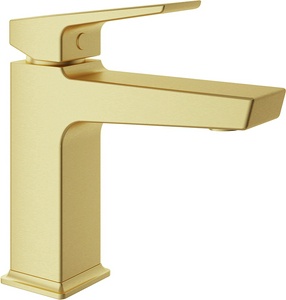 Смеситель для раковины M, без д/к, (цв.шлифованное золото),  ZZ Aqueduto CLARO CLA0250