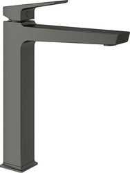 Смеситель для раковины L, Высокий, без д/к, (цв.оружейная сталь),  ZZ Aqueduto CLARO CLA0345