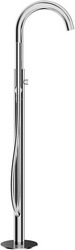 Смеситель для ванны, напольный, лейка д/д, шланг, встраиваемая часть в компл.,(цв.хром),  ZZ Aqueduto Cano CAN0800