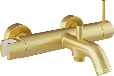 Смеситель для ванны, (цв.шлифованное золото),  ZZ Aqueduto Cano CAN0650