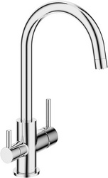 Смеситель для кухни, в каналом для питьевой воды, (цв.хром),  ZZ Aqueduto ASSISTENTE ASI0100