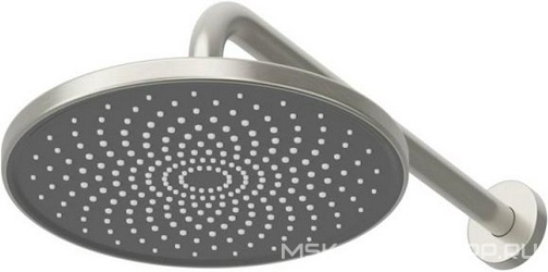 Смеситель для душа, встр.в стену со стац.стенов.,верхнем душем d22см., душ.лейка, шланг в компл., (цв.сатин), Relax ZZ Cezares relax RELAX-DSET-IN