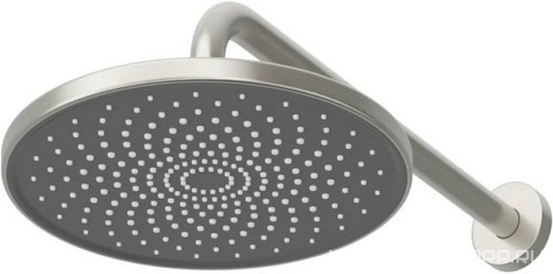 Смеситель для душа, встр.в стену со стац.стенов.,верхнем душем d22см., душ.лейка, шланг в компл., (цв.сатин), Relax ZZ Cezares relax RELAX-DSET-IN