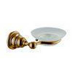 Мыльница настенная, (стекло матовое, держатель цв. бронза),  ZZ Fima Carlo Frattini Victory F6063/2BR