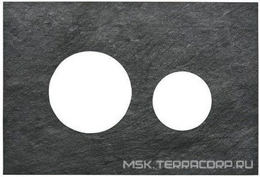 Панель лицевая для клавиш двойного смыва, (полированный сланец), TECEloop ZZ