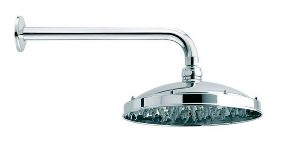 Душ верхний, стационарный, лейка d 20см, настенный монтаж, (кронштейн 28,5см, розетка в компл.), (цв.хром), RETRO ANTIKAL d 230 Bossini ZZ Bossini Универсал H18700J 030