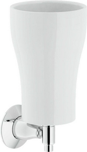 Стакан настенный, (керамика / хром),  ZZ Nobili Sofi Teknobili ACCP12CR