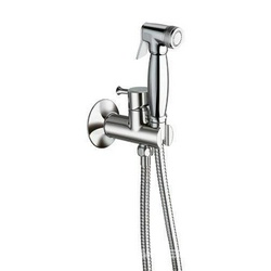 Смеситель совмещённый с гигиеническим душем, (готовый комплект: лейка, шланг 120см., скрытая часть, (цв. хром), Cristina ZZ