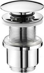 Пробка отвертия слива для раковины без перелива, незапираемая, (цв. хром), Globo ZZ Globo Универсал FI024CR