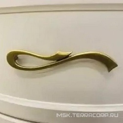 Ручка-скоба для мебели, (цв. бронза), Riccio ZZ