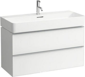 Тумба подвесная 935х385х520 мм, 2 выдвижных ящика, для раковины  8.1028.7, (цв.белый матовый),  ZZ Laufen Space 4.1020.2.160.100.1