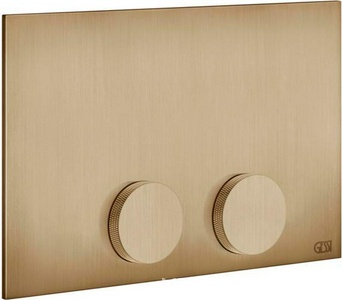 Клавиша двойного смыва с логотипом Gessi, для инсталляционной рамы TeceProfil, TeceBox, (цв.Warm Bronze Brushed PVD), Gessi Anello Total Look ZZ Gessi Универсал 54629 726