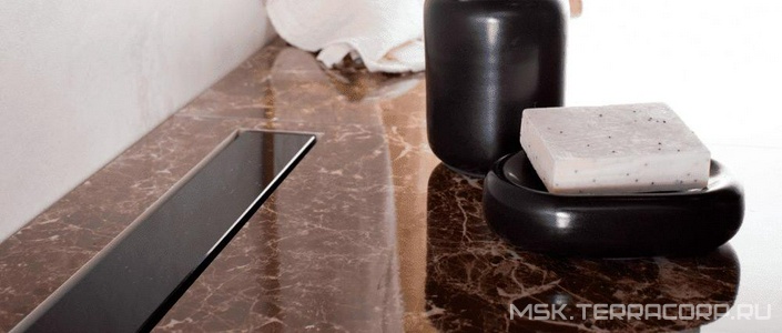 Дренажн.канал850мм,готов к-т,сифон d50 вых.вбок 48л/мин,затвор(сухой/гидро),мин h монтажа62мм, 2х стор.вставка цв.мат.хром/чёрн стекло)Confluo FrameZZ Pestan Confluo Frameless Line 13701206