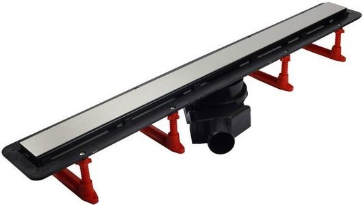 Дренажн.канал850мм,готов к-т,сифон d50 вых.вбок 48л/мин,затвор(сухой/гидро),мин h монтажа62мм, 2х стор.вставка цв.мат.хром/чёрн стекло)Confluo FrameZZ Pestan Confluo Frameless Line 13701206