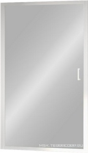 Дверь для душа, в нишу 1400хh1950мм, раздвижная, 1 дверь, 1 неподв.секция, правая/левая, (стекло прозрачное 6мм, фурн.цв.белый),  ZZ RGW Passage 41081414-15