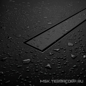 Дренажный канал  400мм, готов к-т, сифон d50мм, затвор сухой/гидро, (цв.черный), RGW SDR-31B ZZ RGW Универсал 47213140-04