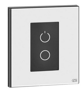 Сенсорная панель управления хромотерапией для встраиваемых в потолок душевых систем, (цв.Black Metal PVD),  ZZ Gessi Afilo RIR5255 706