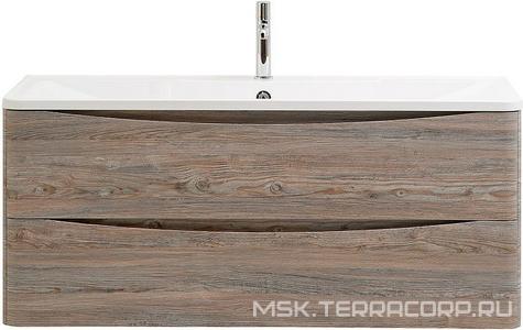 База под раковину подвесная с двумя выкатными ящиками, 1200x450x500мм, без раковины, (цв.Pino Scania), Acqua ZZ BelBagno ACQUA ACQUA-1200-2C-SO-PS