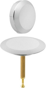 Ручка управления сливом и крышка сливного отверстия (хром мат.), для сифона на ванну арт. 150.501/150.505, Geberit ZZ Geberit Универсал 150.221.46.1