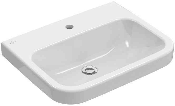 Раковина 600х470мм, 1 отв. д/смес., с переливом, (цв. 01 white alpin), Architectura ZZ