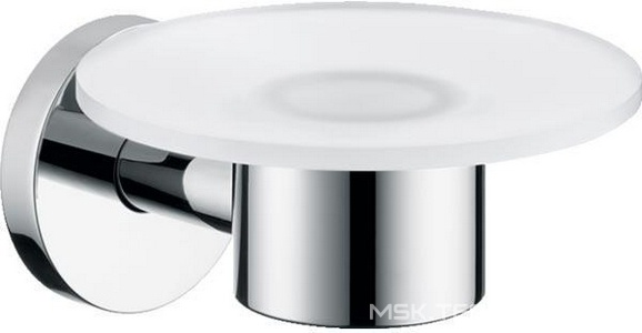 Мыльница настенная (цв.хром / хрустальное стекло матовое),  ZZ Hansgrohe Logis 40515000