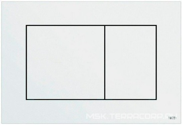 Панель смыва с двумя клавишами (пластик цв. белый глянц.), TECEnow ZZ