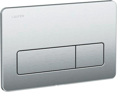 Кнопка смыва, 2 режима, 259х159мм, (металл нерж сталь), Laufen (LIS) ZZ Laufen Универсал 8.9566.2.000.000.1