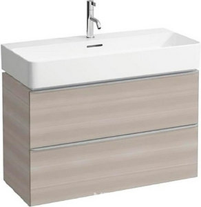 Тумба подвесная 735х385х520 мм, 2 выдвижных ящика, для раковины  8.1028.5, (цв.светлый орех),  ZZ Laufen Space 4.1018.2.160.101.1