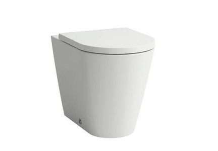 Унитаз напольный, пристенный 370х560мм, монтаж со скрытым в стене бачком, (без сидения арт.8.9133.3.000.0), крепёж в компл., LCC,  ZZ Laufen Kartell by laufen 8.2333.7.400.000.1