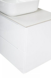 Столешница из керамогранита 1016x468мм, с отверстиями для смесителя и сифона, (цв.Bianco Opaco), BelBagno ZZ BelBagno Универсал KEP-100-BO