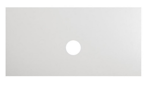 Столешница из керамогранита 1016x468мм, с отверстиями для смесителя и сифона, (цв.Bianco Opaco), BelBagno ZZ BelBagno Универсал KEP-100-BO