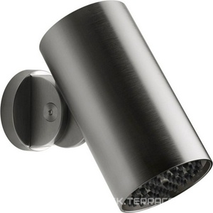 Душ верхний, стационарный, 79мм, кронштейн с регулируемым углом наклона, G 1/2, антикальц., (цв.Steel Brushed),  ZZ Gessi Flessa 57203 239