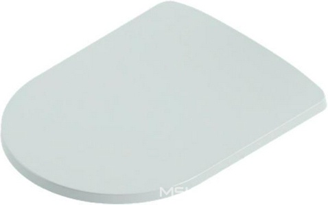 Сиденье для унитаза, с микролифтом, (цв. matt white, петли цв. хром),  ZZ ArtСeram Monet MNA001 05; 71