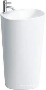 Раковина напольная, свободностоящая 52,5х40хh90см, с 1 отв. д/смес., без перелива, (пробка слива сифон, подводка, крепл. в компл.),  ZZ Laufen Palomba 8.1180.3.000.104.1