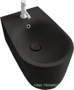 Биде подвесное 55х35см, крепёж арт.WB9N в компл., (цв.черный матовый),  ZZ Kerasan Nolita 532531