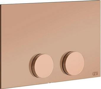 Клавиша двойного смыва с логотипом Gessi, для инсталляционной рамы TeceProfil, TeceBox, (цв.Copper PVD), Gessi Anello Total Look ZZ Gessi Универсал 54629 030