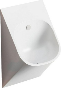 Писсуар подвесной 33х31хh62см, подвод воды из стены, с выпуском в стену, сифон, накладка смыва, крепёж в копл.),  ZZ ArtСeram La Fontana LFO002 01; 00