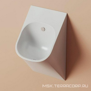Писсуар подвесной 33х31хh62см, подвод воды из стены, с выпуском в стену, сифон, накладка смыва, крепёж в копл.),  ZZ ArtСeram La Fontana LFO002 01; 00