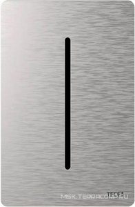Панель смыва для писсуара, с ИК датчиком, работа от сети 230V, установка с клапаном смыва U 2, (нерж сталь, сатин, защита от отпечат)-Solid ZZ Tece TECEfilo 9242037