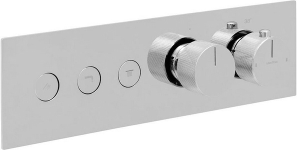 Смеситель для душа/ванны, встраиваемый в стену, с переключателем на 3 выхода, (цв.хром),  ZZ Allen Brau Liberty 5.33003-00